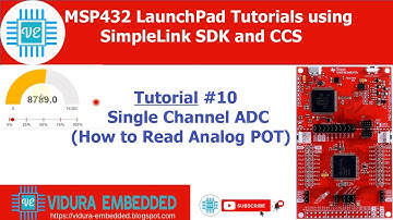 Single Channel ADC using MSP432 - TI GUI Composer
