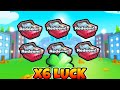 Opening Gifts but with X6 Luck in Pet Simulator X