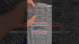 FHZZ® Galvanised Wire Netting, Triple Twist Hexagonal Wire Netting for Chicken Wire and Fencing Wire
