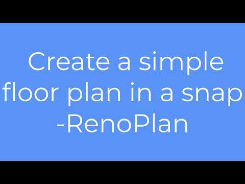 4. RenoPlan: Create a simple floor plan in a snap