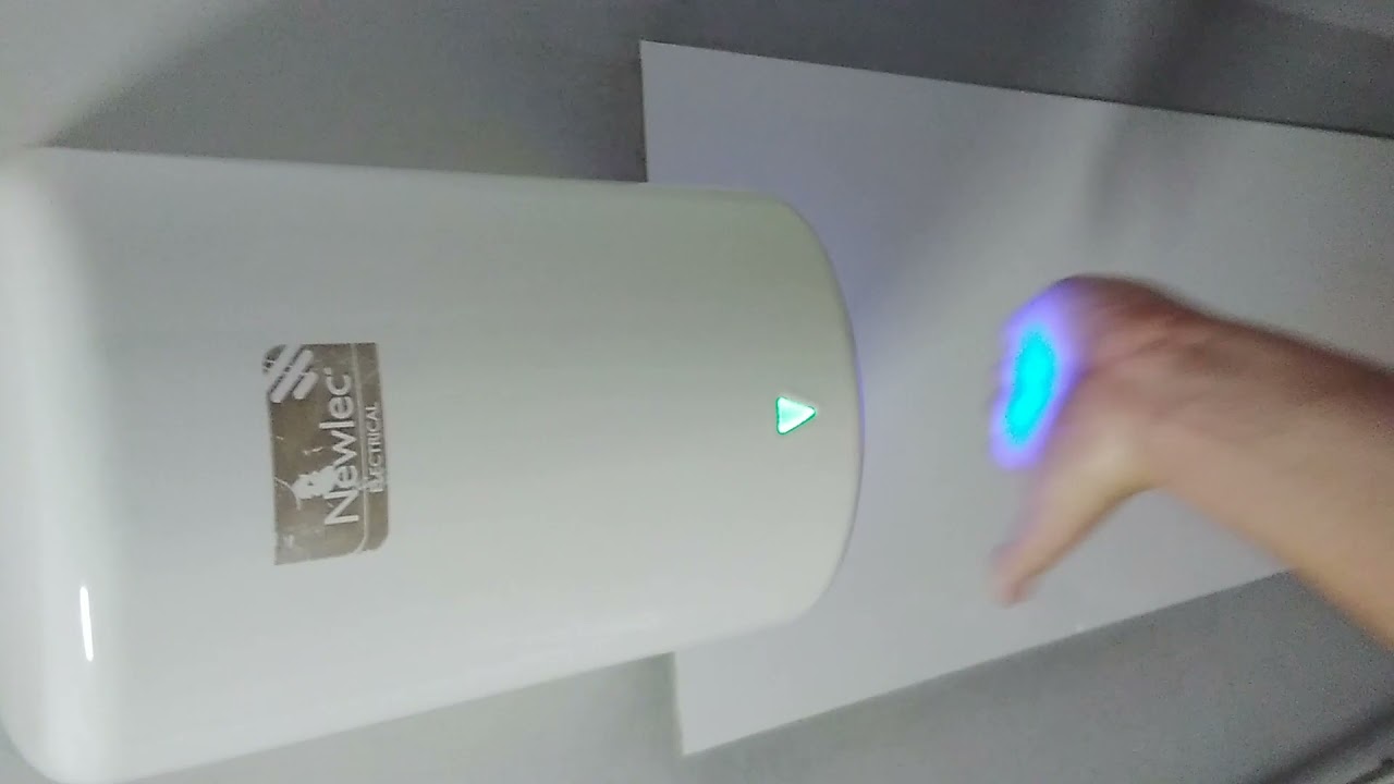 Morrisons Blaydon Armitage Shanks Portman Sink and Newlec Electrical hand dryer Blue light