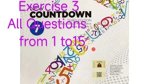 Countdown third edition class 7 chapter #3 Decimal numbers  Exercise 3 All Questions from 1 to 15