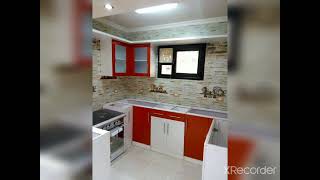 modern kitchens and dressing room. pvc kitchen... مطبخ مصنع من خامة الpvc