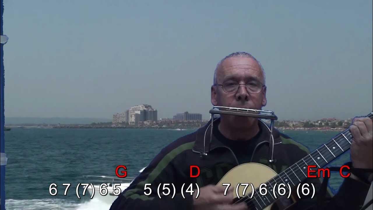 Nº 007 (Rayando el Sol) armonica G tablatura + chords guitar