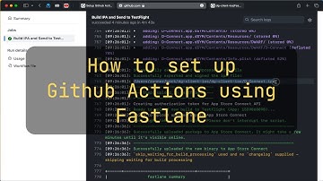 How to setup Github Action CD using Fastlane for iOS/MacOS project