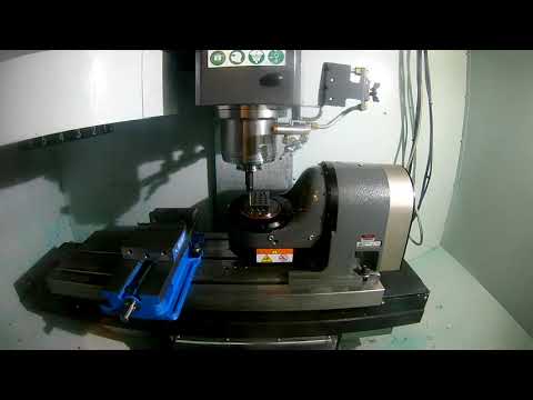 5 axis simultaneous cnc hand written g code test run