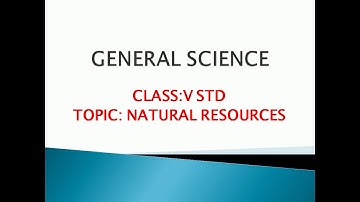 Class 5  chapter 5 Natural resources part 2
