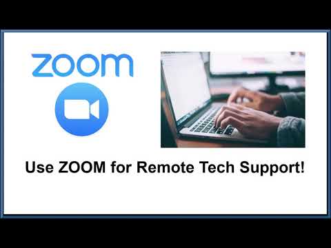 New Use Zoom for Remote Tech Support