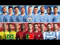 2024 Manchester City vs Portugal Argentina Brazil - Haaland Foden De Bruyne Ronaldo Messi Neymar