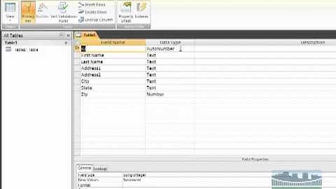 Microsoft Access | Setting The Primary Key | TechKnowledgeOnDemand
