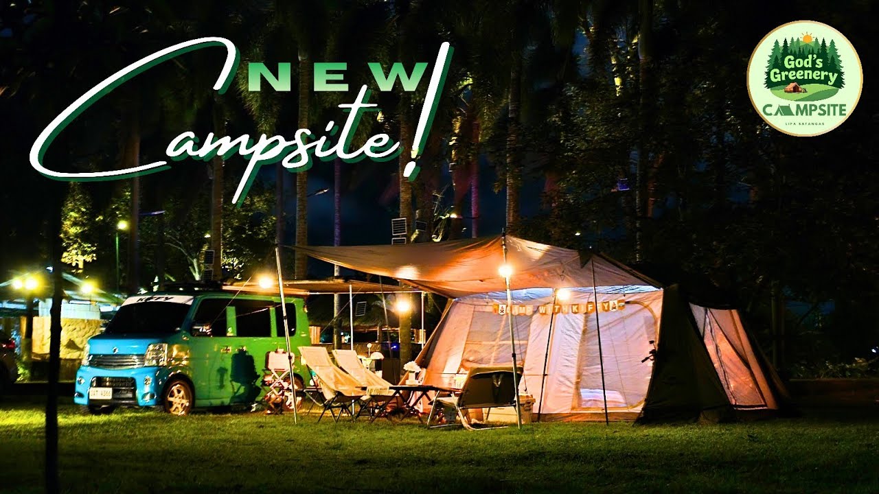 Discovered a NEW campsite in Batangas | God's Greenery Campsite | Minivan DA64W