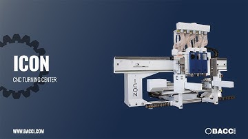 BACCI - ICON CNC TURNING CENTER - DOUBLE PRODUCTIVITY WITH 1 MACHINE ONLY!