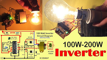 How to make inverter (12V DC to 220V AC 50Hz Using CD4047)