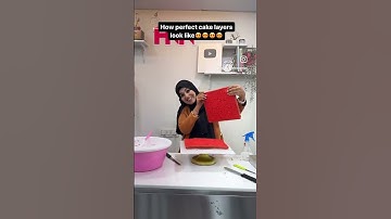 How perfect layers looks like | learn with hkr | #hkrbakingacademy #hkrshorts #cakedecorating #cake