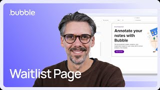 Build a waitlist page: Bubble basics for AI builders (Lesson 2.6)