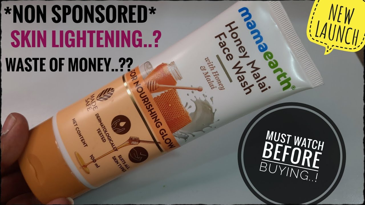 Skin Lightening Mamaearth Honey Malai Face Wash Review 