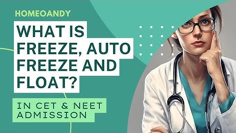 WHAT IS  FREEZE, AUTO FREEZE, AND FLOAT ?#bhms #neet2023
