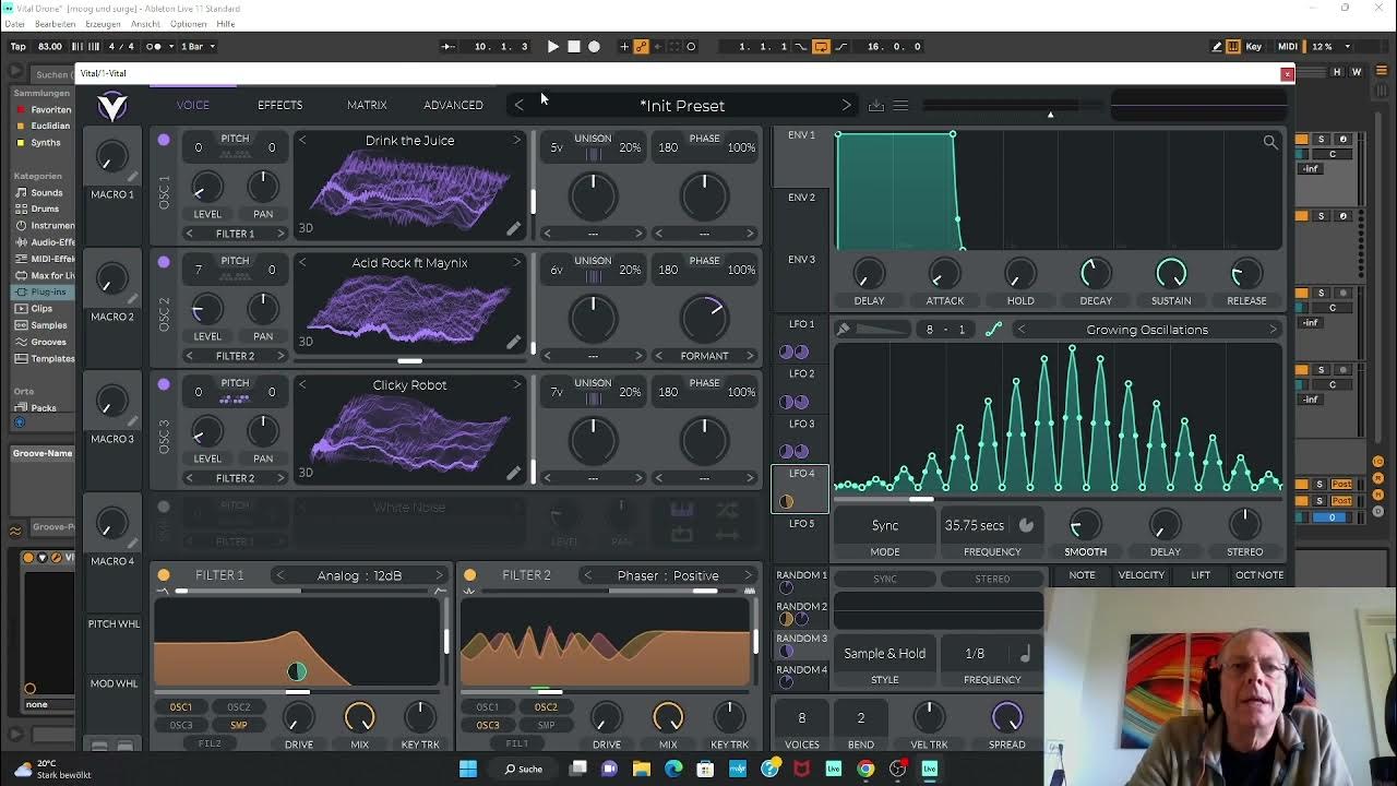 Awesome Vital synth setup with an ambient drone YouTube