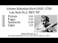 Julian Bream (guitar) plays J.S. BACH (1685-1750): "Lute Suite No.2, BWV 997" (recording: 1965)