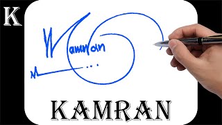 Kamran Name Signature Design - K Signature Style - How To Signature Your Name