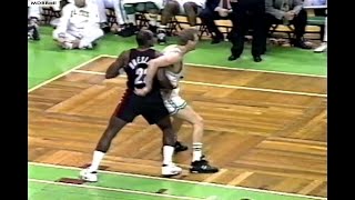 NBA On NBC - Larry Bird (49-14-12) Battles Clyde Drexler (41-11-8) In Boston! 1992