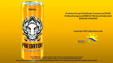 Predator Energy Drink Radio Commercial (2024) (English) (NNCBC Weekend Radio Ads)