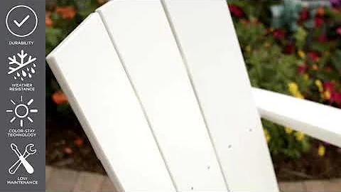 POLYWOOD Modern Curveback Adirondack Chair