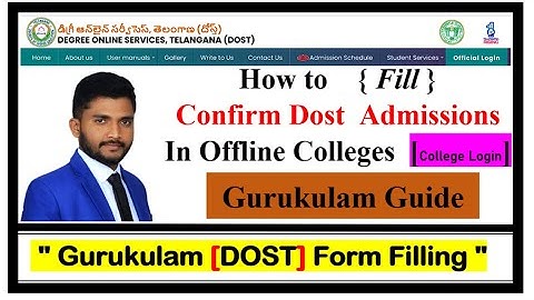"DOST Admission Confirmation in Offline Colleges (Gurukulam) – Step-by-Step Faculty Guide"