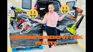 UBOXING HOME DEPOT TOOL PALLETS $1,050 &amp; $1,350 📦