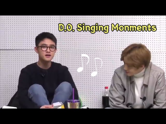EXO D.O. SINGING MOMENTS 🎤🎵 class=