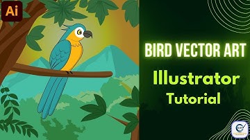 Bird Vector Art tutorial in Adobe Illustrator | Illustrator Tutorial