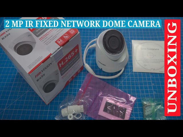 Hikvision 2 MP Fixed Turret Dome Network Camera DS-2CD1323G0E-I Unboxing