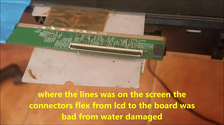 vizio tv e70-e3 lines on the screen flex cable COF repair