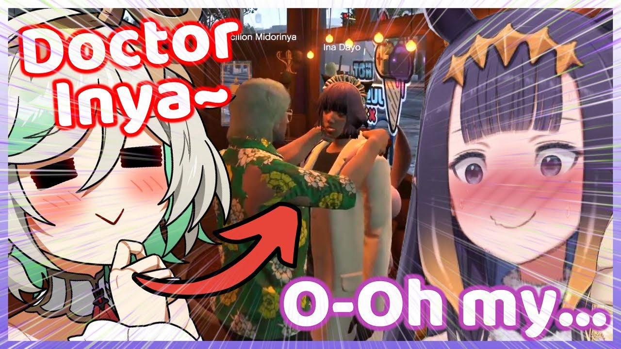 When Cecilia Start Flirting With Ina in Hololive GTA Server