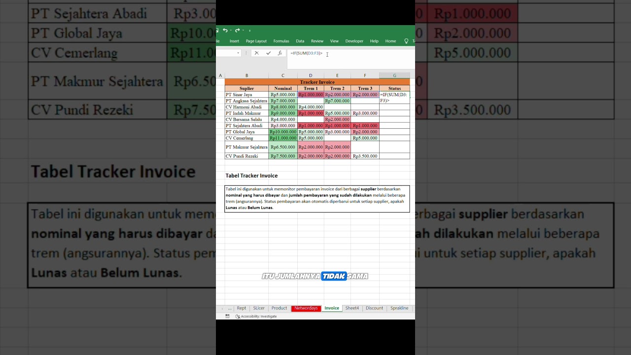 Tracker Invoice