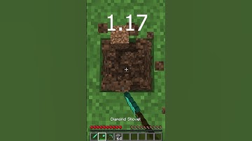 Minecraft: Mining Straight Down Before 1.17 VS. 1.16.. 😂 #shorts #minecraft