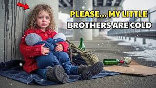 A BILLIONAIRE FOUND A POOR LITTLE GIRL HOLDING TWO BABIES UNDER A BRIDGE — HER WORDS BROKE HIS HEART