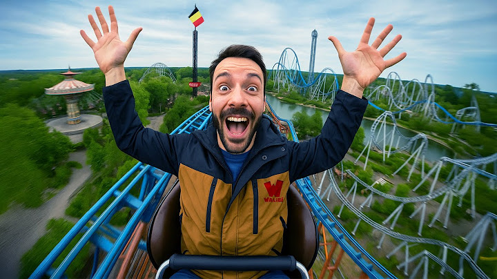 I tested the new roller coaster at Walibi in Belgium! 🇧🇪
