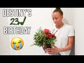 DESTINY'S EMOTIONAL BIRTHDAY | Breakfast in bed, surprise delivery, & more!