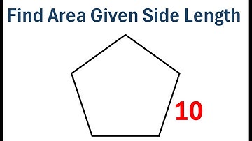 Find Area of Regular Polygon Given Side Length