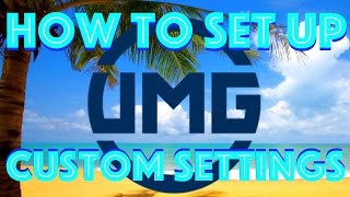 How to set up a UMG custom game/ settings