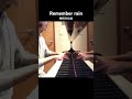 Remember rain/神田沙也加 #歌ってみた #弾き語り #ピアノ #耳コピ #ライブ #ライブ配信 #切り抜き #音楽 #music #piano #cover #shorts
