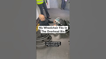 My Wheelchair Fits In The Overhead Bin #disability #accessibility #wheelchair ​⁠@sunrisemedical