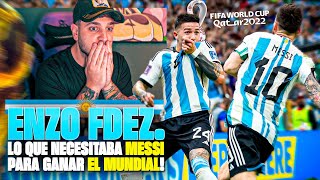 REACCIONANDO A ENZO FERNANDEZ *LA JOYA DEL MUNDIAL *