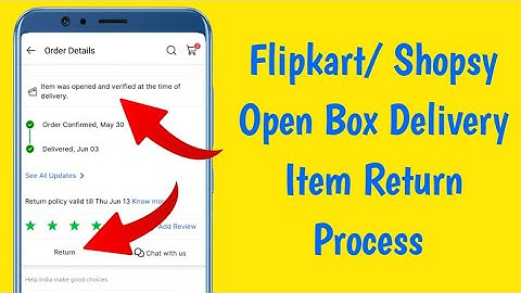 Flipkart open box delivery product return kaise kare || how to return open box delivery item shopsy