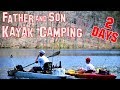 Kayak camping with my son, sleeping in hammocks! 2 DAYS Amazing!