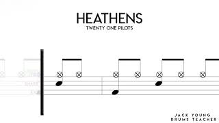 How To Play Heathens On Drums!