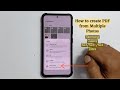 Easiest Way to Create a PDF from Multiple Photos on Samsung Galaxy S23 📱