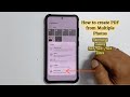 How to create PDF from multiple photos on Samsung Galaxy S23, S23 Plus S23 Ultra