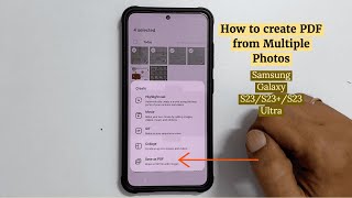 How to create PDF from multiple photos on Samsung Galaxy S23, S23 Plus S23 Ultra screenshot 5